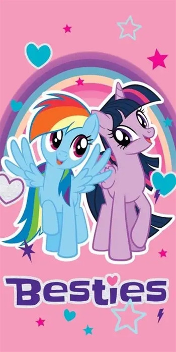 Badehåndklæde - My little pony - 70x140 cm - 100% Bomuld